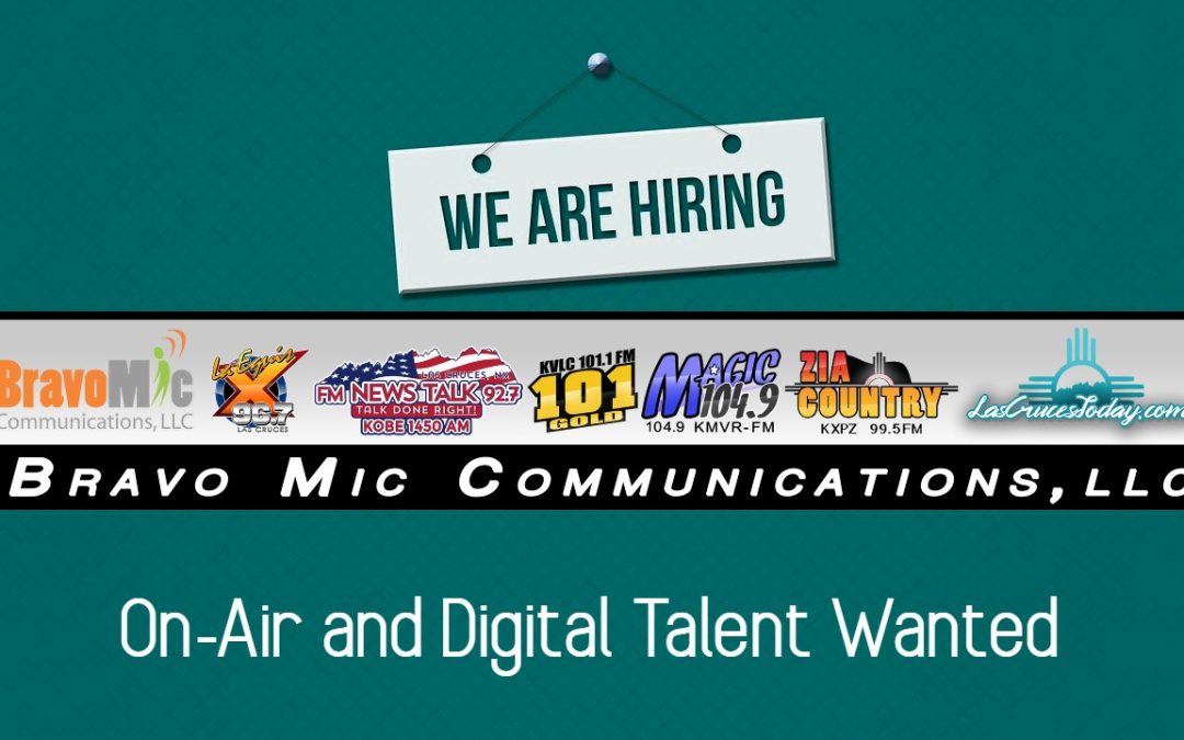 Hiring Notice- On-Air and Digital Talent